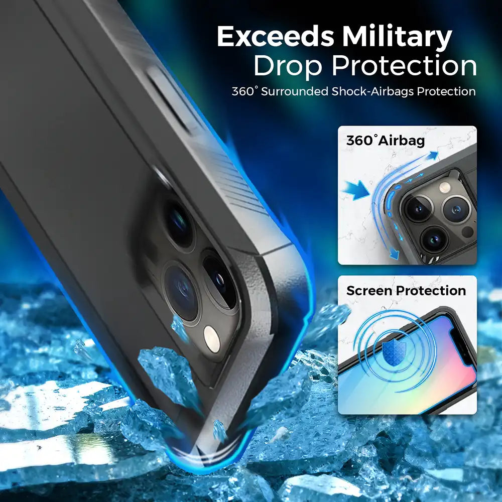 MOTIVE iPhone 13 Pro Belt Clip Holster | Military-Grade Protection & Secure Clip