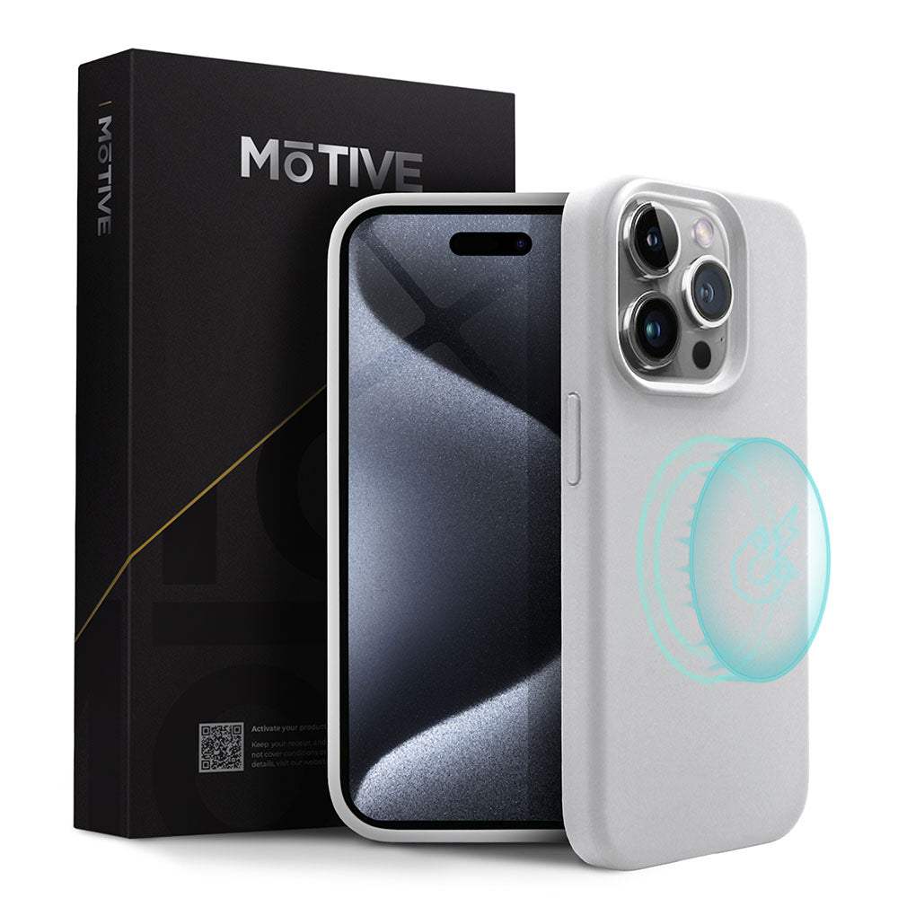 Silicone Case for iPhone 15 Pro with wireless charging compatibility and sleek design.