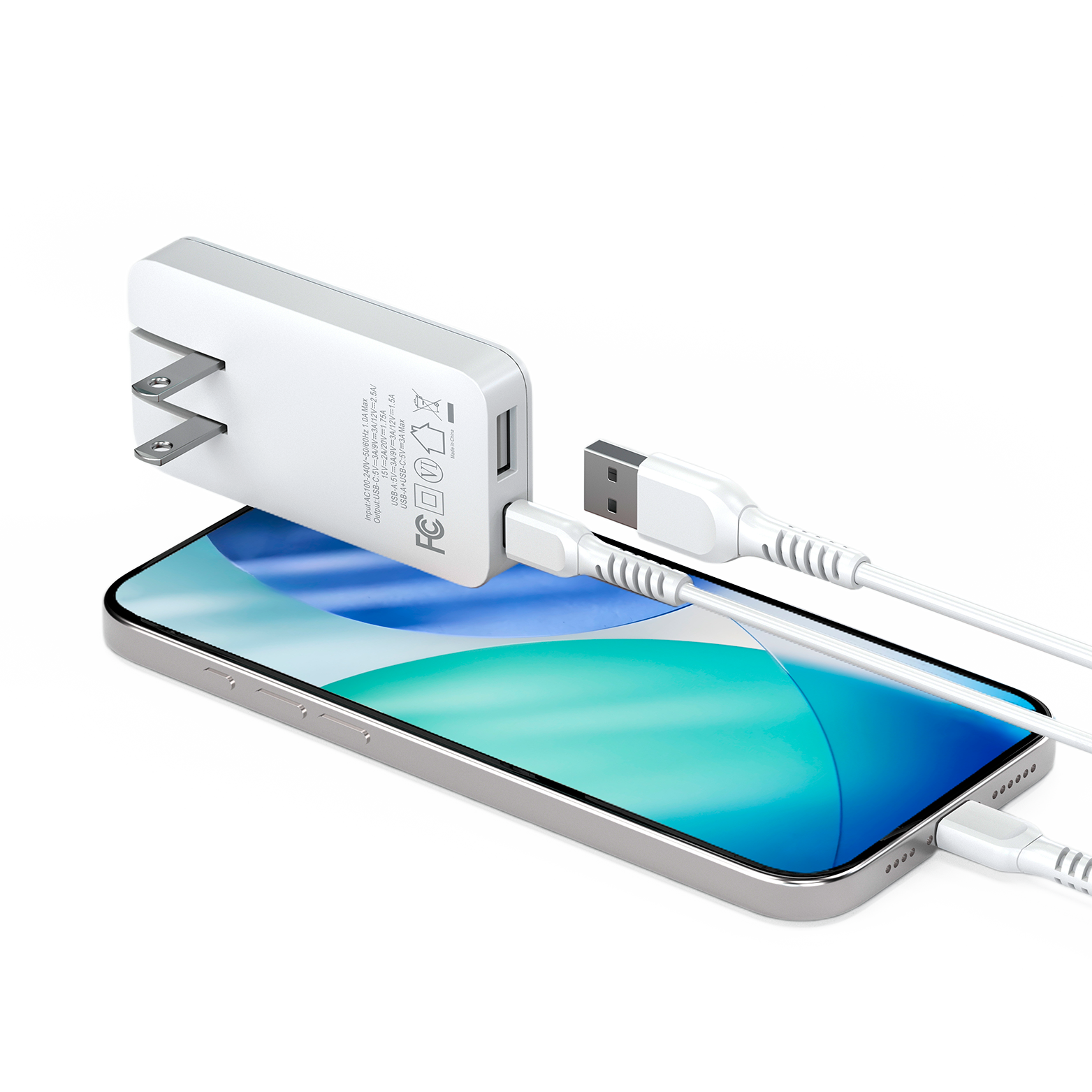 Super Fast Wall Charger 35w - Type C & A - Slim Design