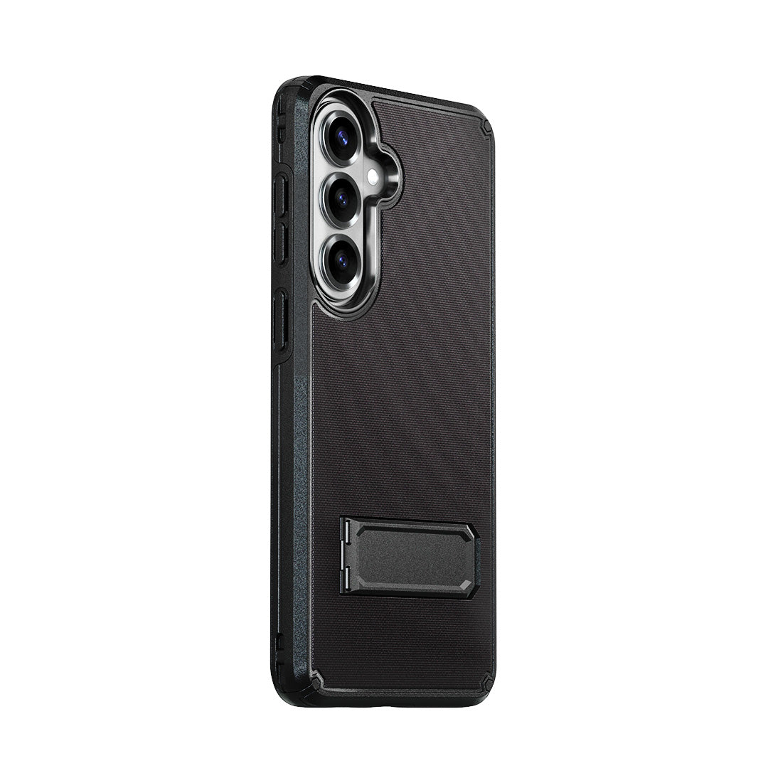 Motivecase RangerV2 heavy-duty phone case for Samsung Galaxy s26 featuring drop defense, kickstand, and belt clip holster.