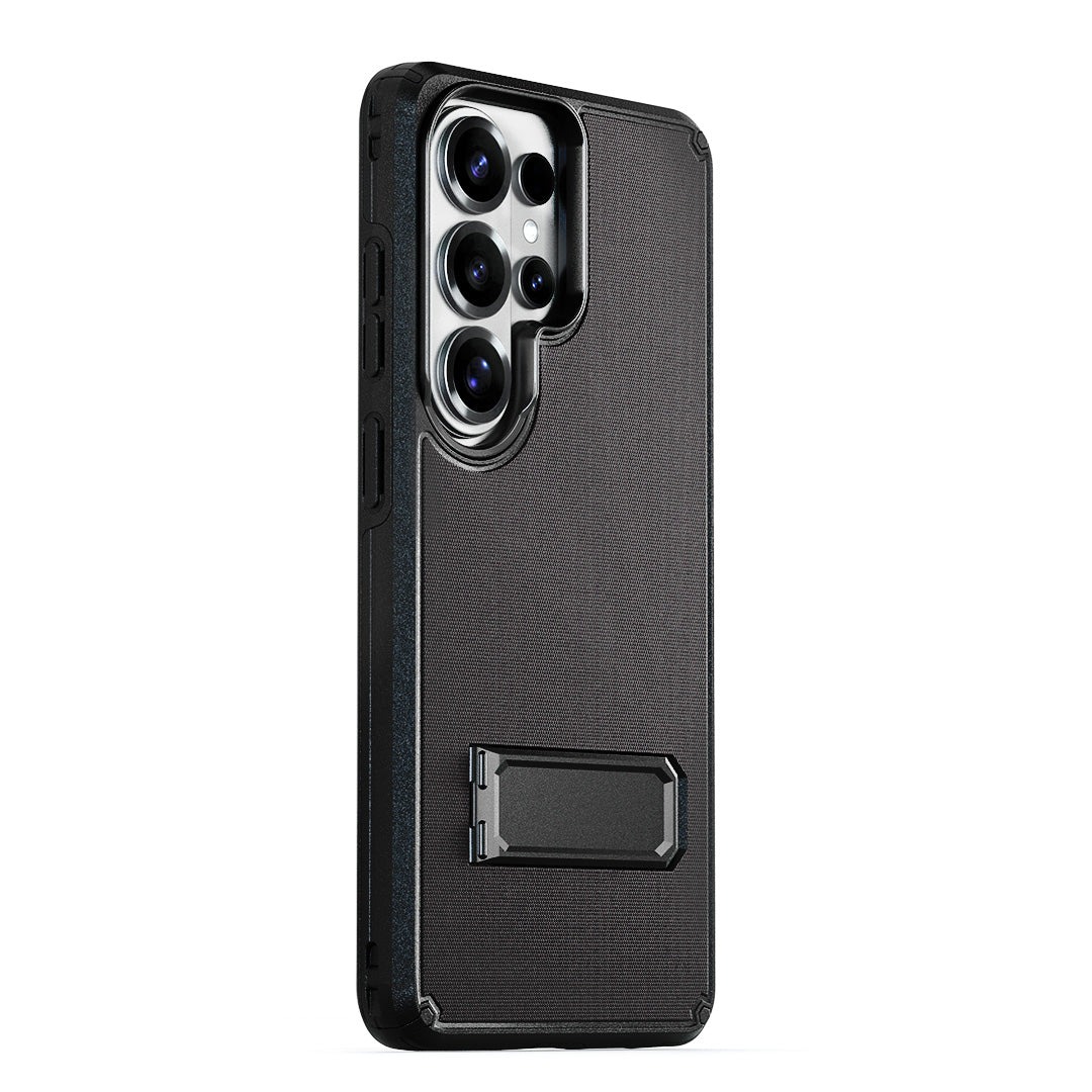 Motivecase RangerV2 heavy-duty phone case for Samsung Galaxy s26 featuring drop defense, kickstand, and belt clip holster.