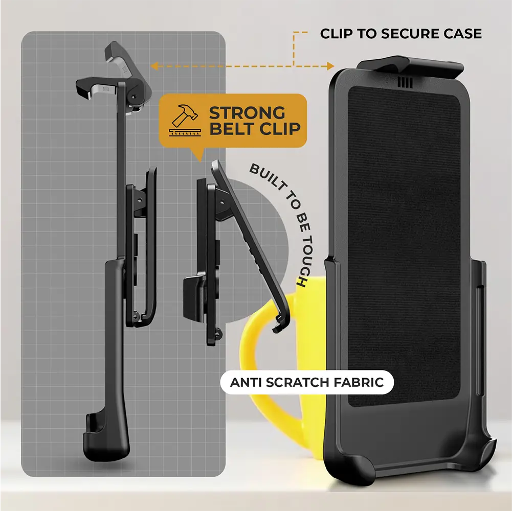 Clear Case & Holster for Samsung Galaxy S24 Ultra