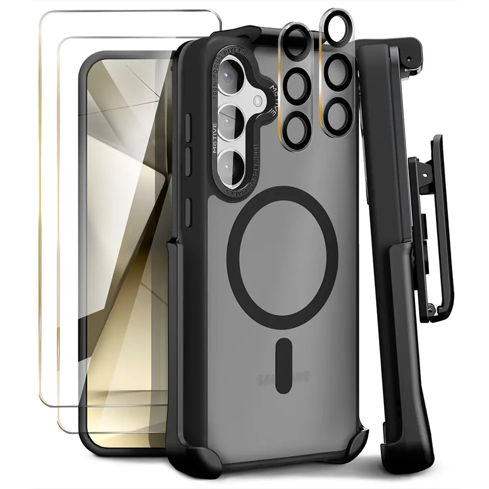 Clear Case & Holster Combo for Samsung Galaxy S24 Plus