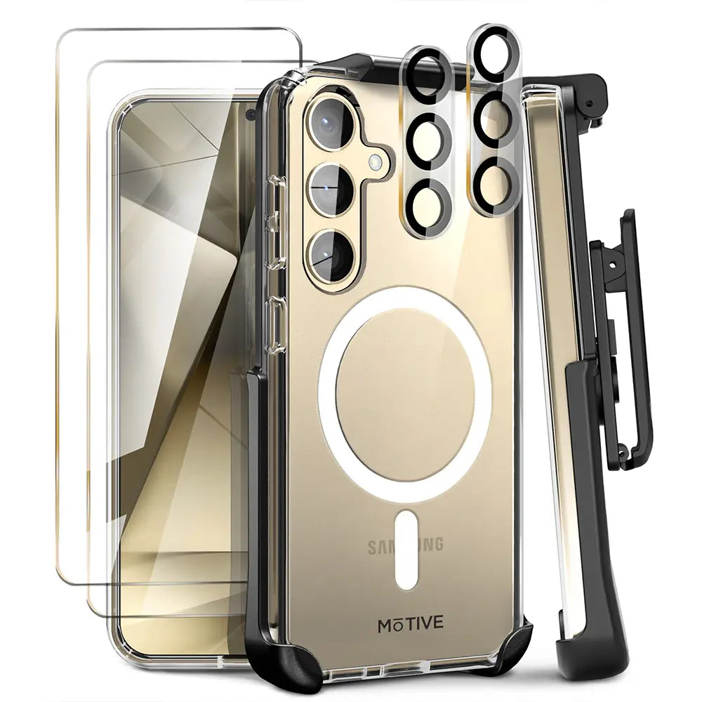 Clear Case & Holster Combo for Samsung Galaxy S24 Plus