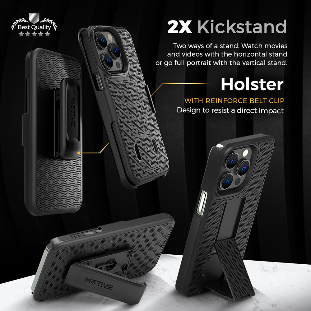 SHELL HOLSTER COMBO FOR IPHONE 14 PRO