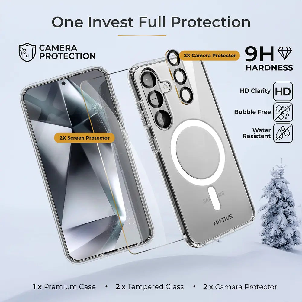 Clear Case & Holster Combo for Samsung Galaxy S24