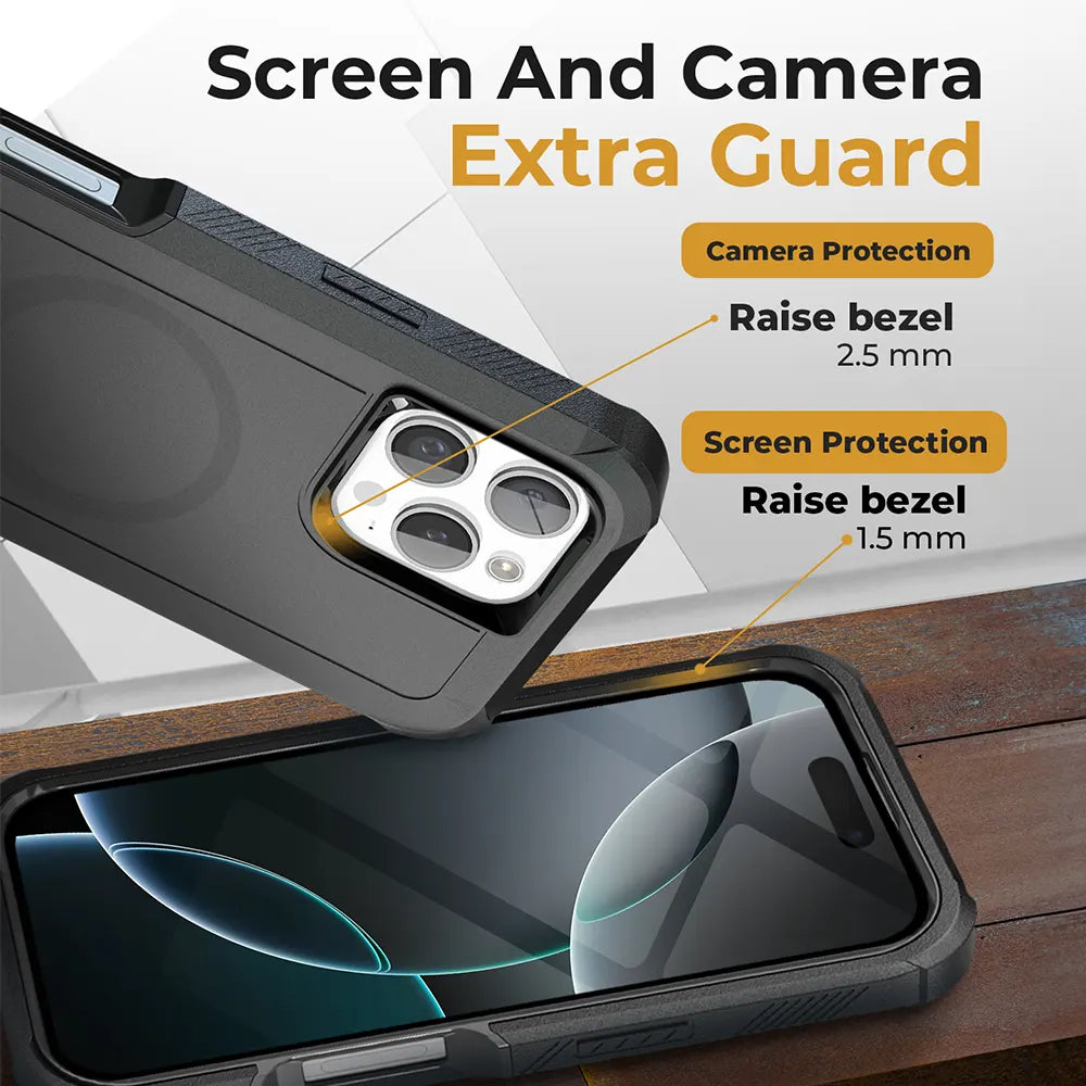 Heavy Duty Case & Holster for iPhone 16 Pro