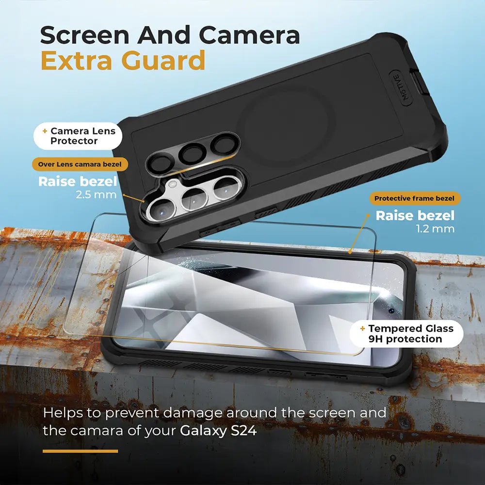 Heavy Duty Case & Holster Combo for Samsung Galaxy S24