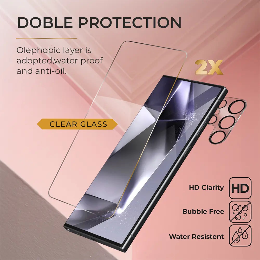 Tempered Clear Glass For Samsung Galaxy S24 Ultra