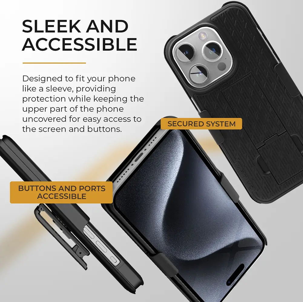 Shell Holster Combo for iPhone 15 Pro