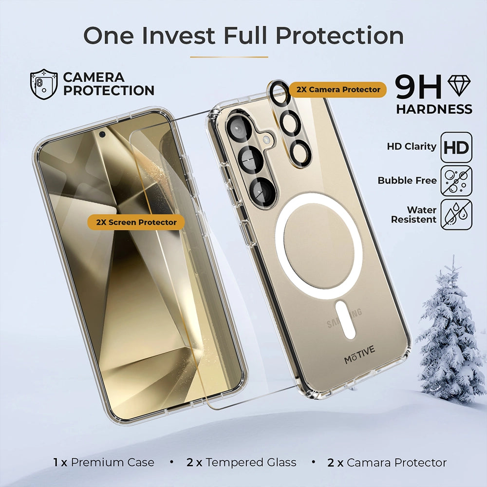 Clear Case & Holster Combo for Samsung Galaxy S24 Plus