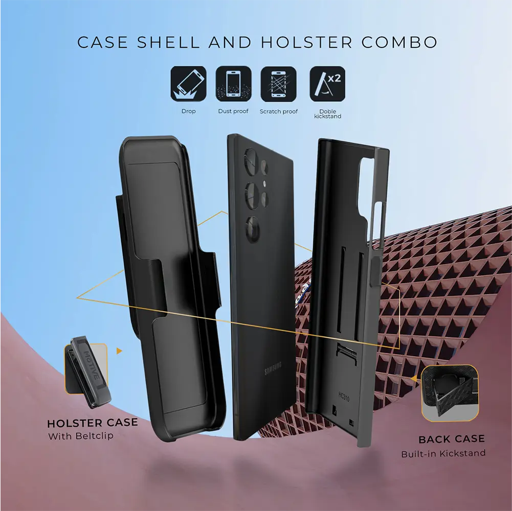 Shell Holster for Samsung Galaxy S24 Ultra