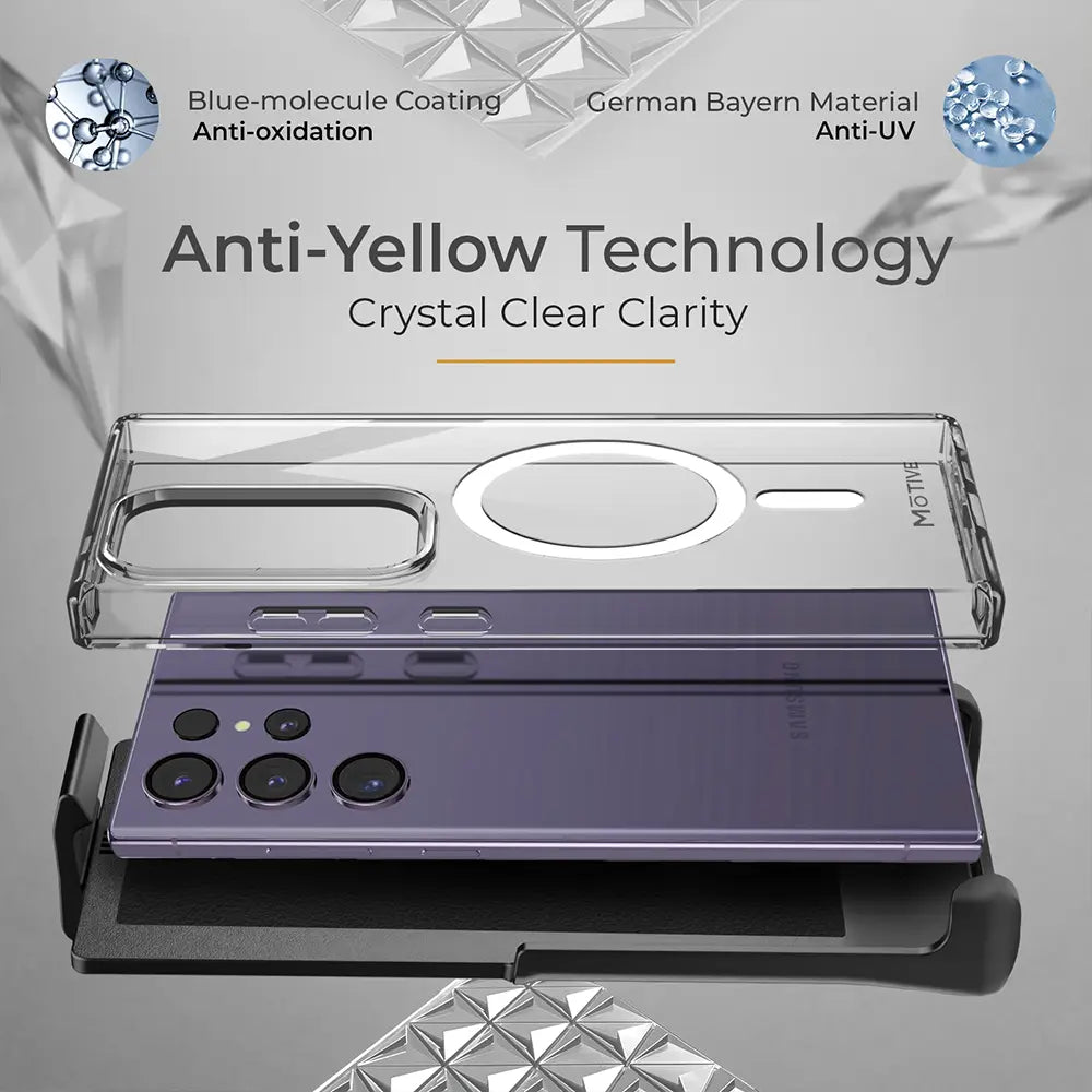 Clear Case & Holster Combo for Samsung Galaxy S24 Ultra