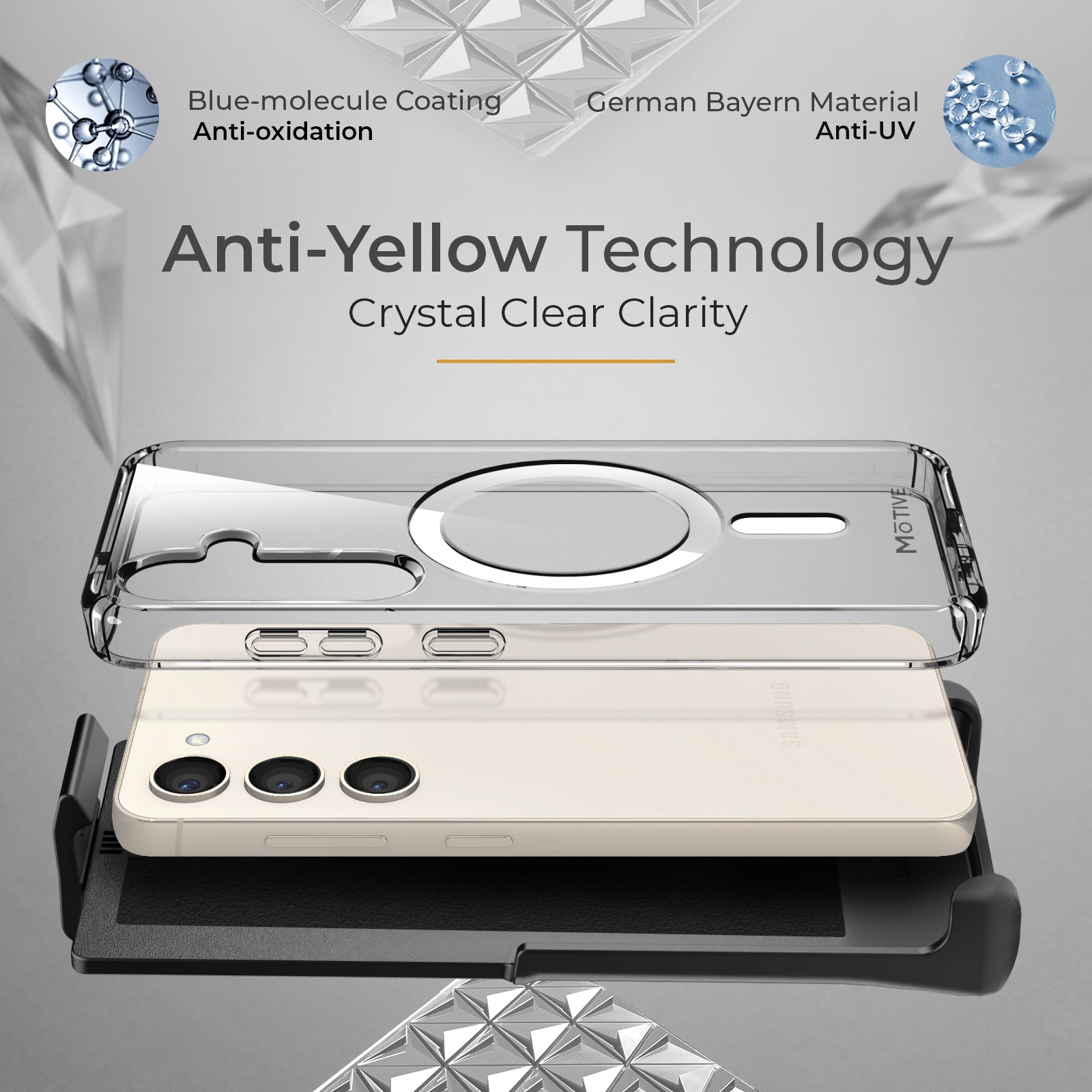 Clear Case & Holster Combo for Samsung Galaxy S24 Plus