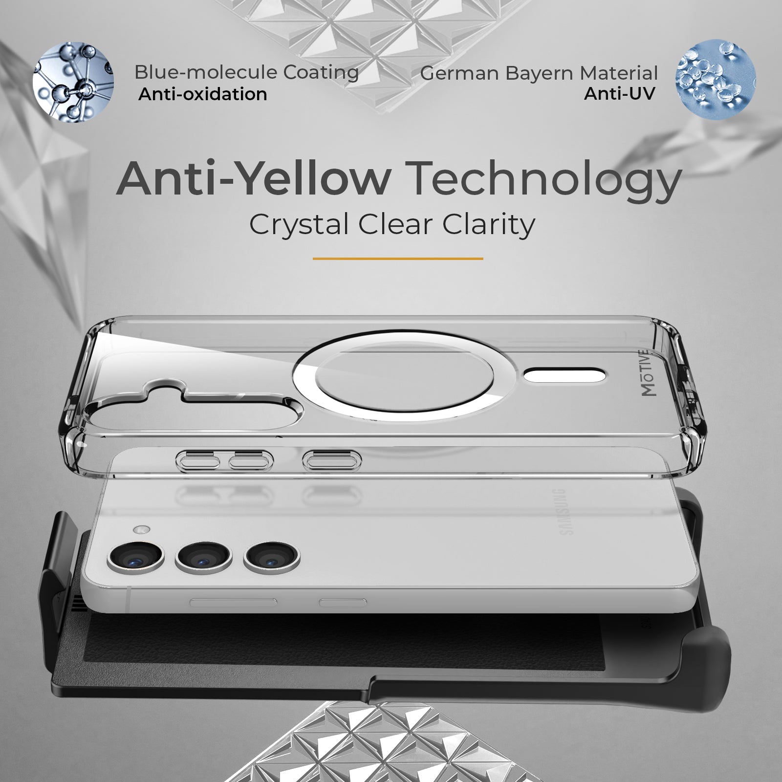 Clear Case & Holster Combo for Samsung Galaxy S24