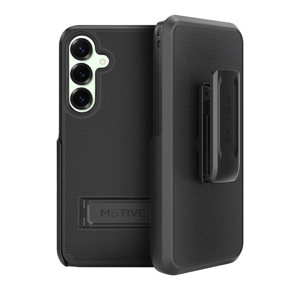 MOTIVE Samsung Galaxy s25 Plus Case with belt clip | Shockproof & MagSafe-Compatible