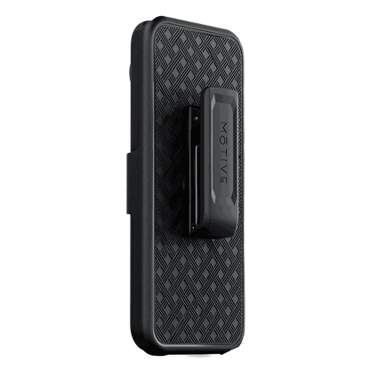 The Google Pixel 10 Pro securely fitted in the Ranger V1 holster, showing the super-resistant belt clip.