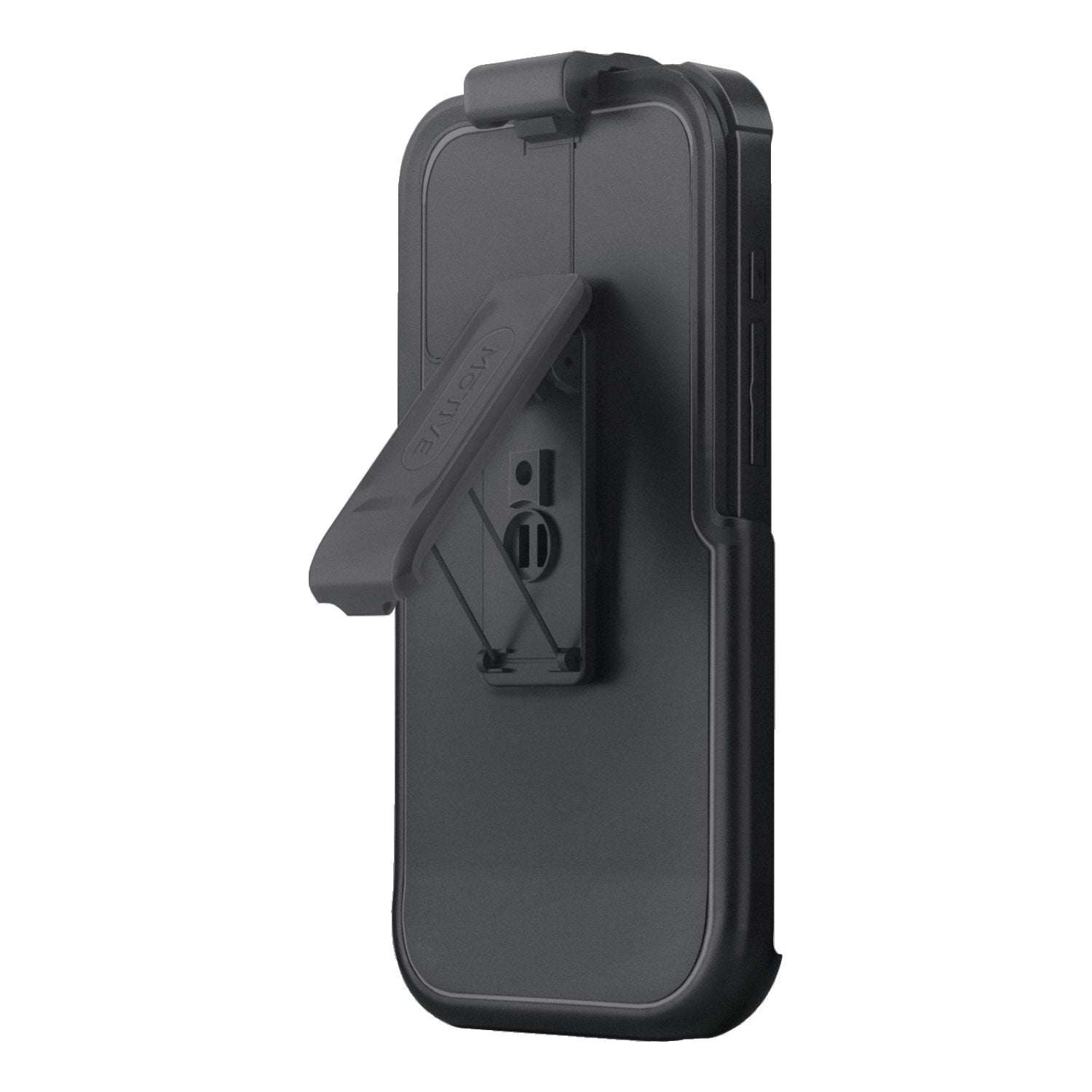 Back view of the iPhone 16 Pro Max Bunker case showing its included heavy-duty rotating belt clip holster.