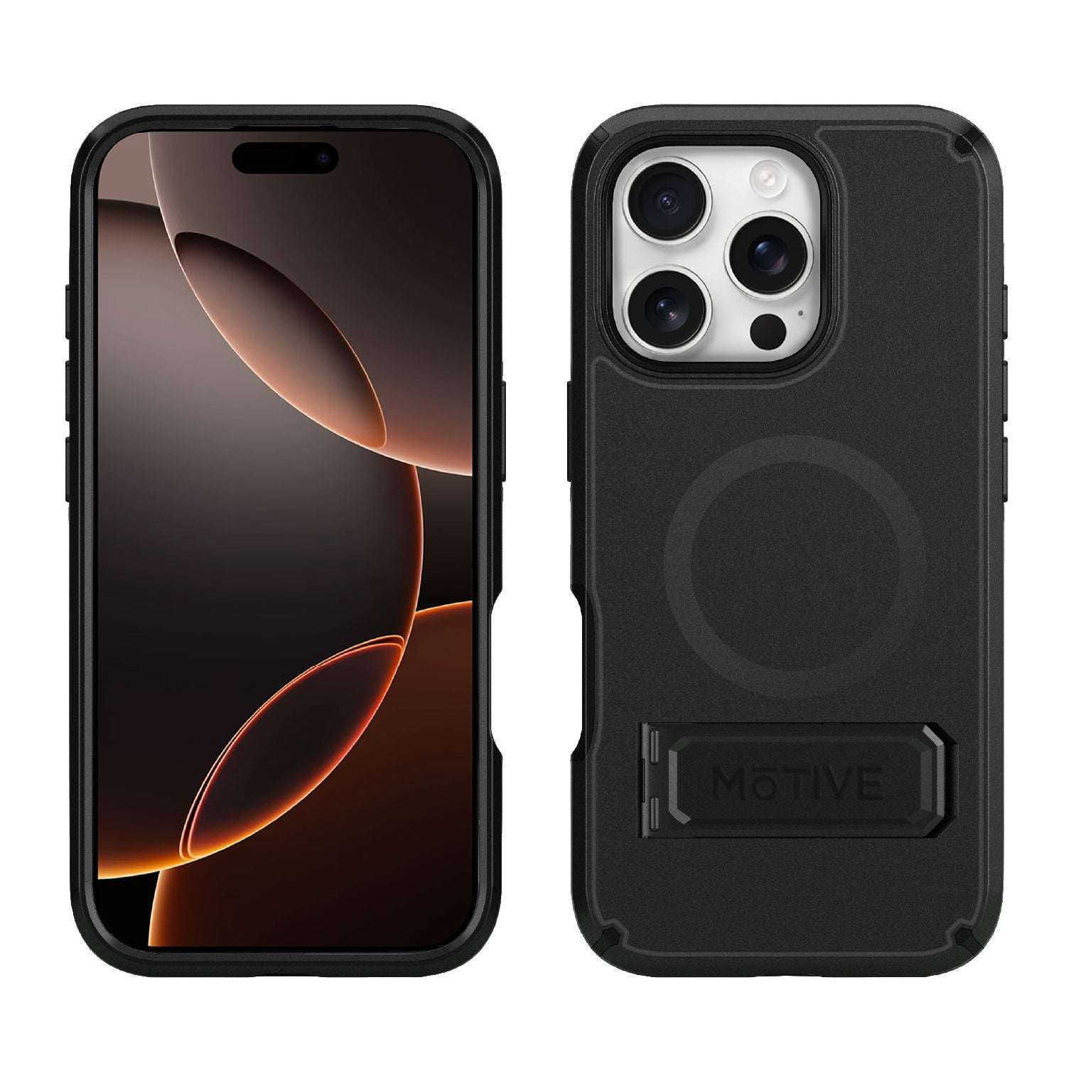 Motivecase Ranger V2 dual-layer case for the Apple iPhone 16 Pro Max, showing its front and back protective design.