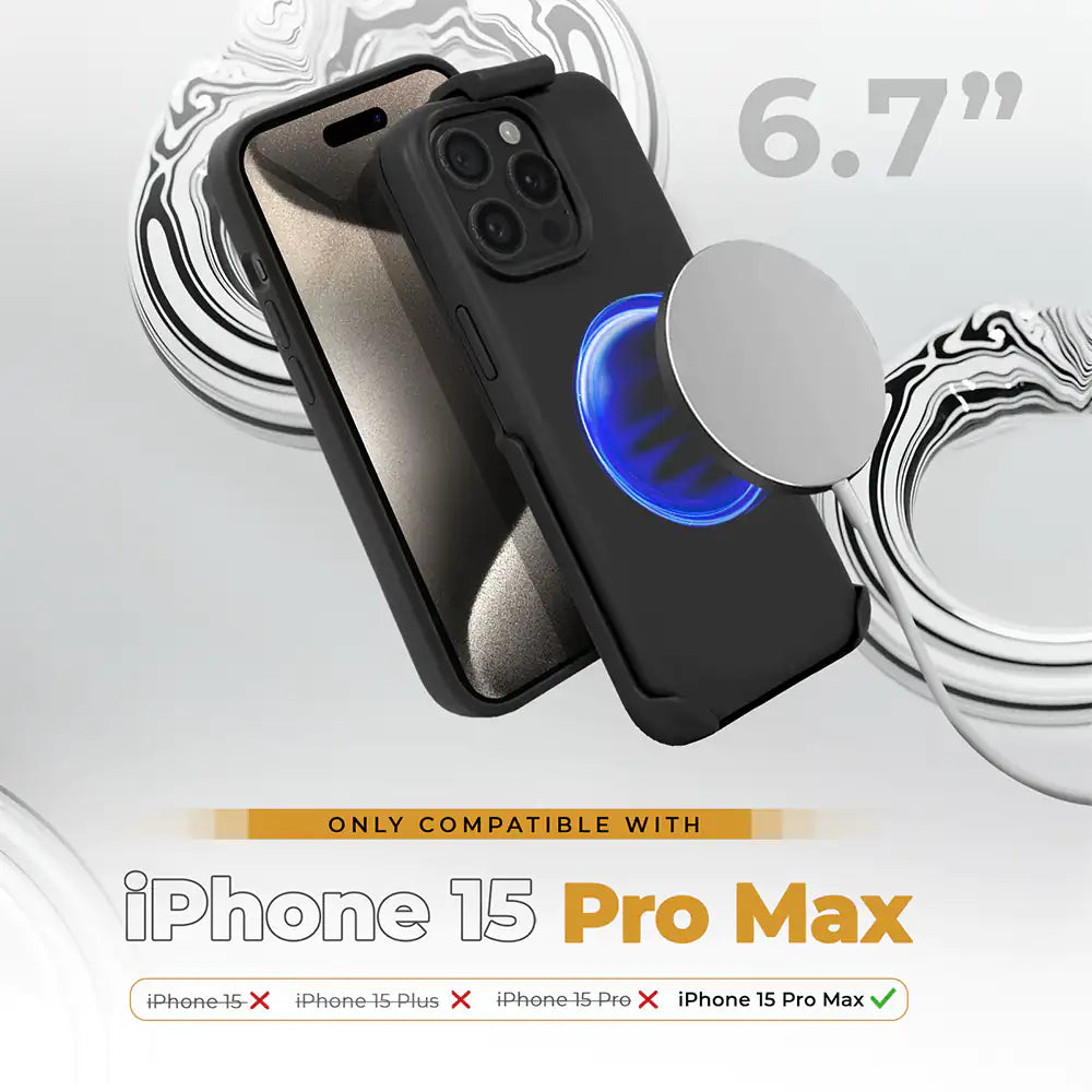 Liquid Silicone Belt Clip Case For iPhone 15 Pro Max