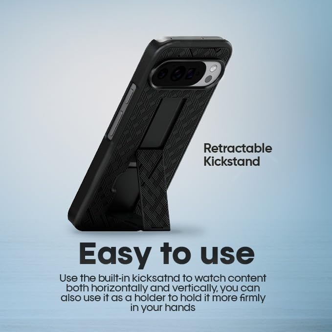 `Exploded 360-degree protection diagram of Motivecase Ranger V1 case for Google Pixel 10 XL showing soft inner layer and shockproof outer cover.`