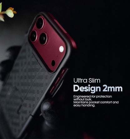 Motivecase Ranger V1 ultra-slim 2mm protective case for iPhone 18 Pro Max engineered for shockproof defense without adding unnecessary bulk.