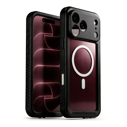 Full 360 degree defense Motivecase Waterproof Series phone case for iPhone 18 Pro Max with built-in screen protector and rugged sealed back cover.