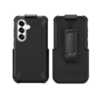 Motivecase Bunker Series heavy-duty phone case and detachable 360-degree rotating belt clip holster combo engineered for Samsung Galaxy S26 Ultra protection.