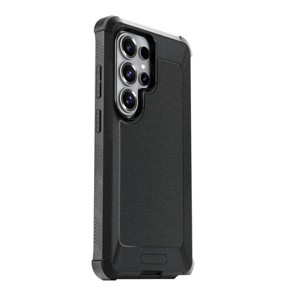 Motivecase Bunker Series military-grade case for Samsung Galaxy S26 Ultra featuring full-body drop protection, MagSafe magnetic compatibility, and rotating belt clip holster.