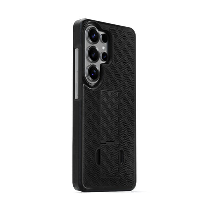 Heavy-duty Motivecase RangerV1 phone holster for Samsung Galaxy S26 Ultra featuring durable 360-degree rotating belt clip swivel for convenient carrying.