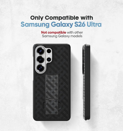 Model compatibility guide confirming Motivecase Ranger V1 series phone case fits Samsung Galaxy S26 Ultra exclusively.