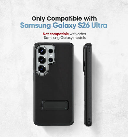 Model compatibility guide confirming Motivecase Ranger V2 series phone case fits Samsung Galaxy S26 Ultra exclusively.