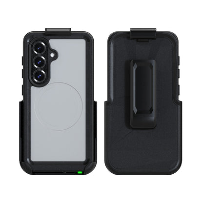 Motivecase Waterproof heavy-duty phone case for s26Water featuring drop defense, kickstand, and belt clip holster.