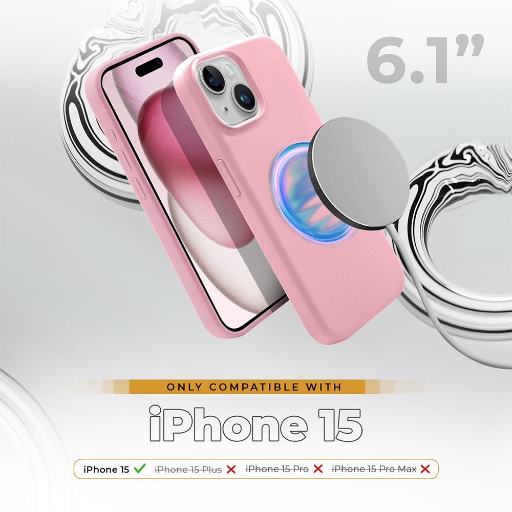 Liquid Silicone Slim Case For iPhone 15
