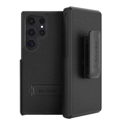Front and side view of the Motivecase Ranger V2 dual-layer case for the Samsung Galaxy S24.