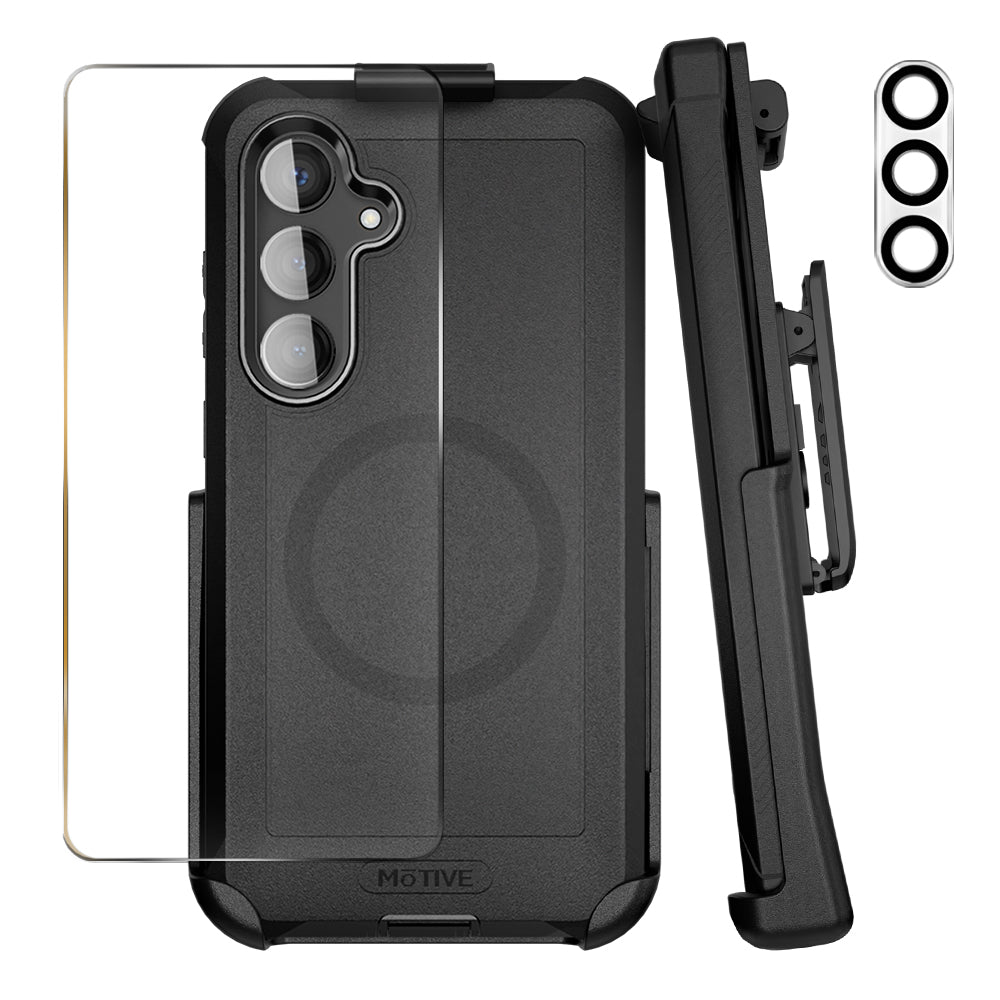 Heavy Duty Case & Holster Combo for Samsung Galaxy S24